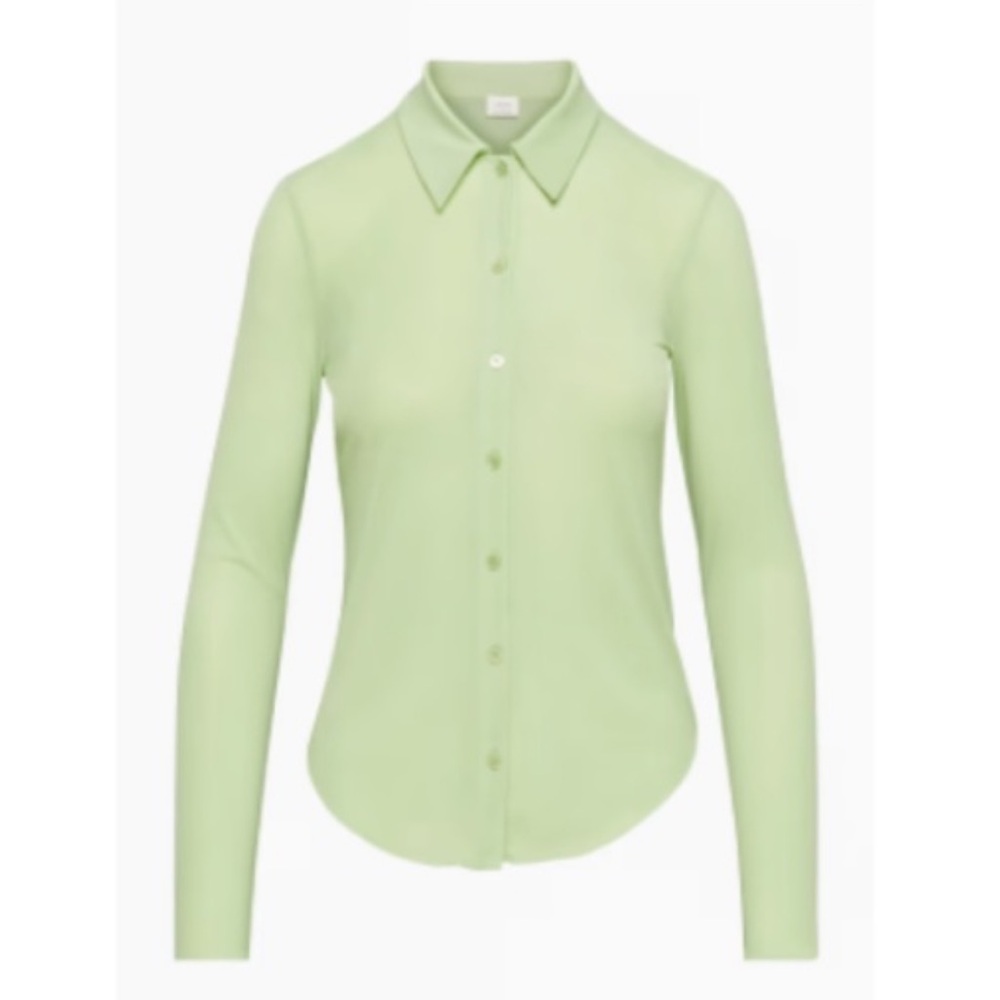 Aritzia Babaton Sheer Buttondown Top